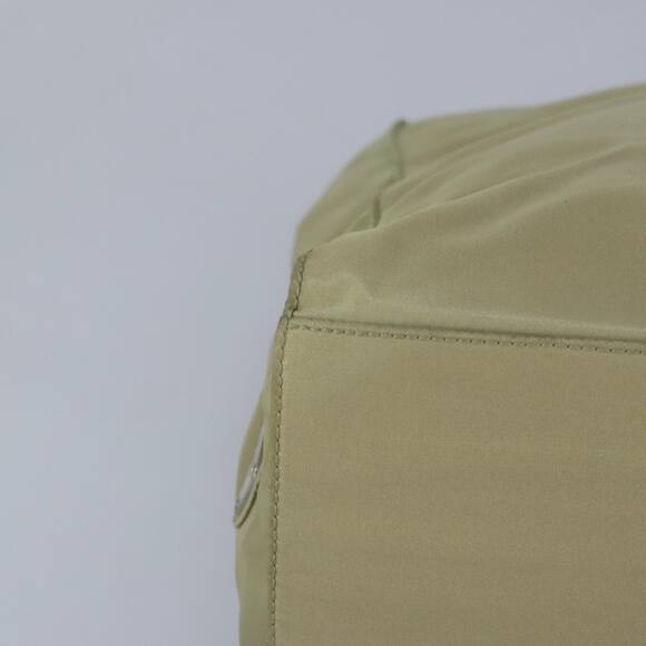 PRADA Tote Bag Nylon Plastic Beige Silver - Picture 14 of 16